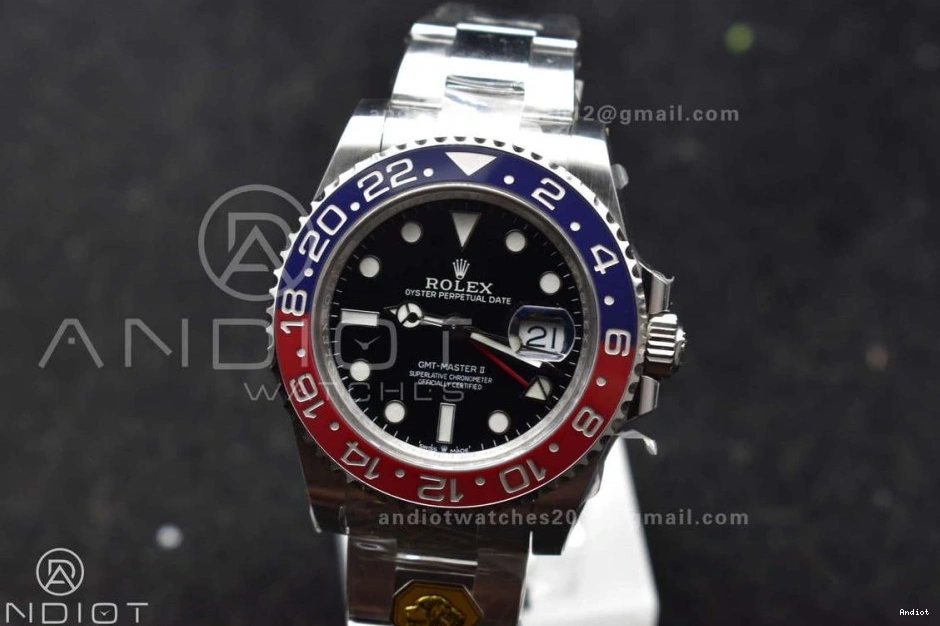 BLRO Weight Edition CHS Gold VR3285 Dial 126719 1:1 Factory GMT II on Oyster Gain Master Blue Bracelet Best 0305